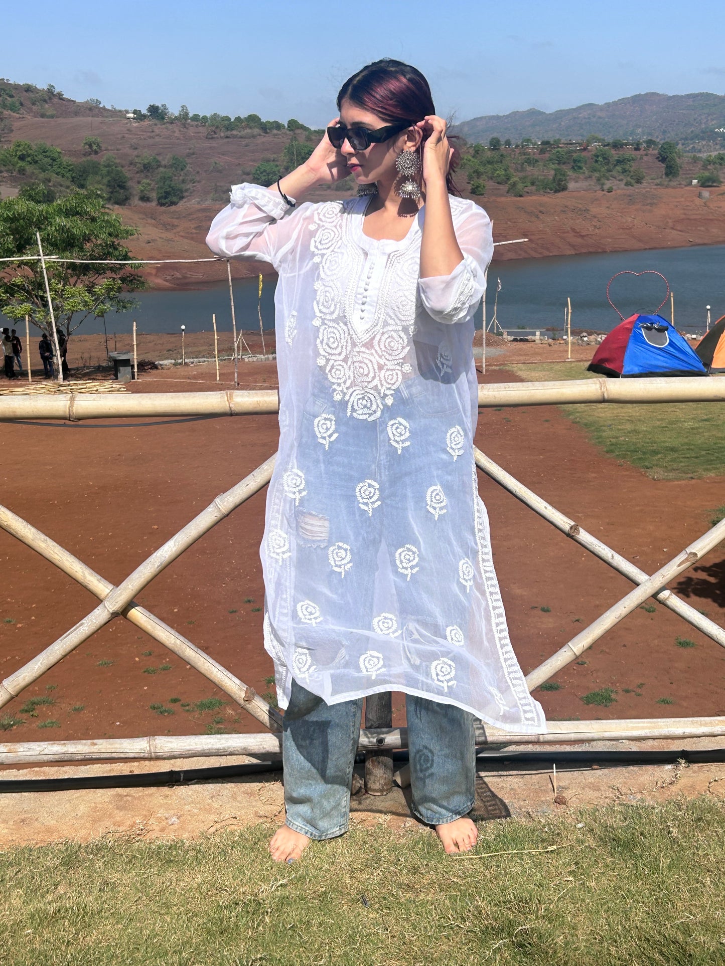 Rosa Georgette kurta