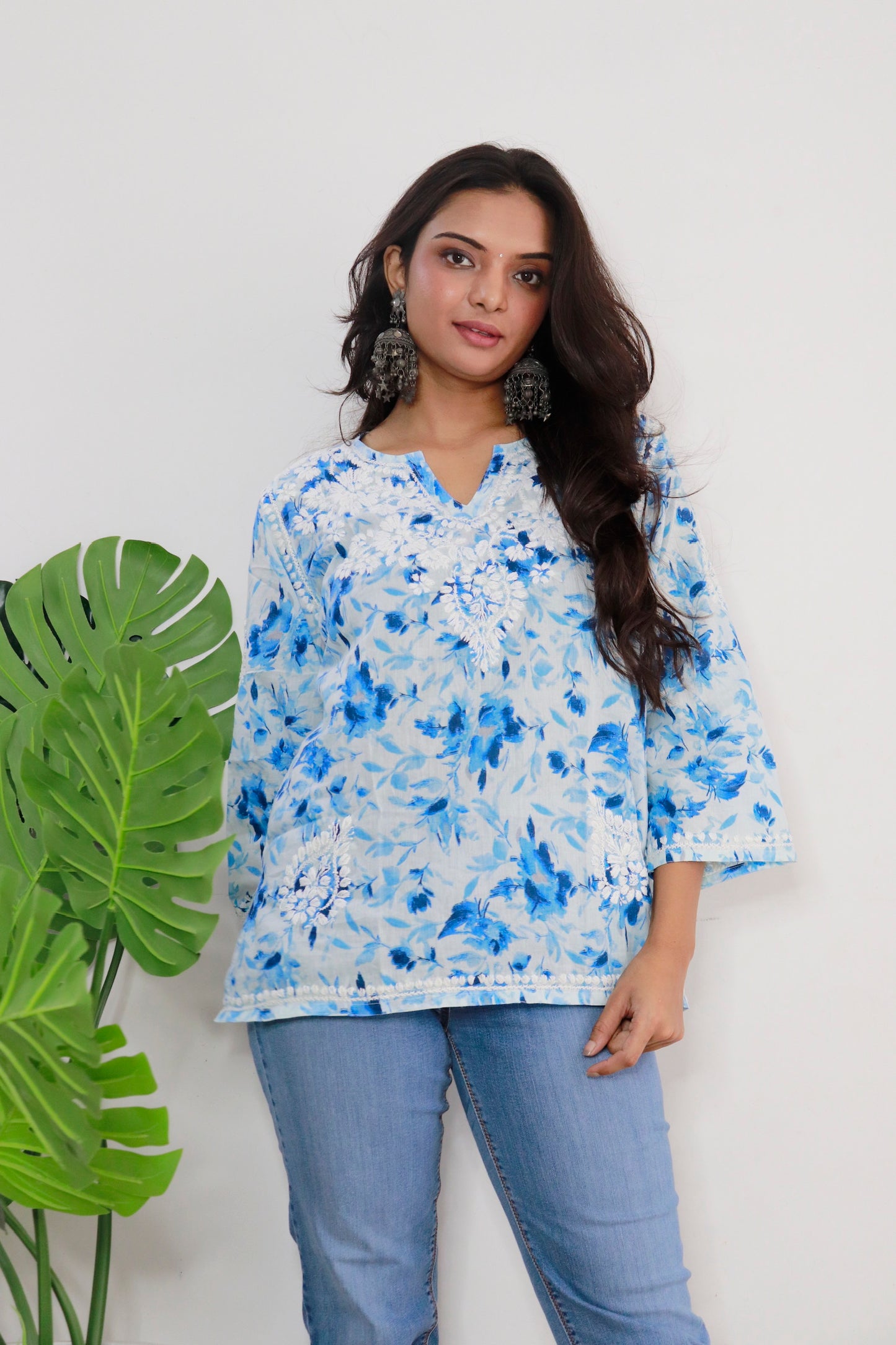 Aswi mulmul short kurti