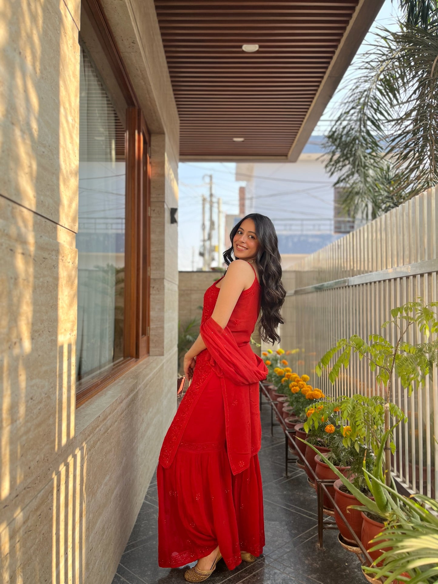 Farah premium sharara set