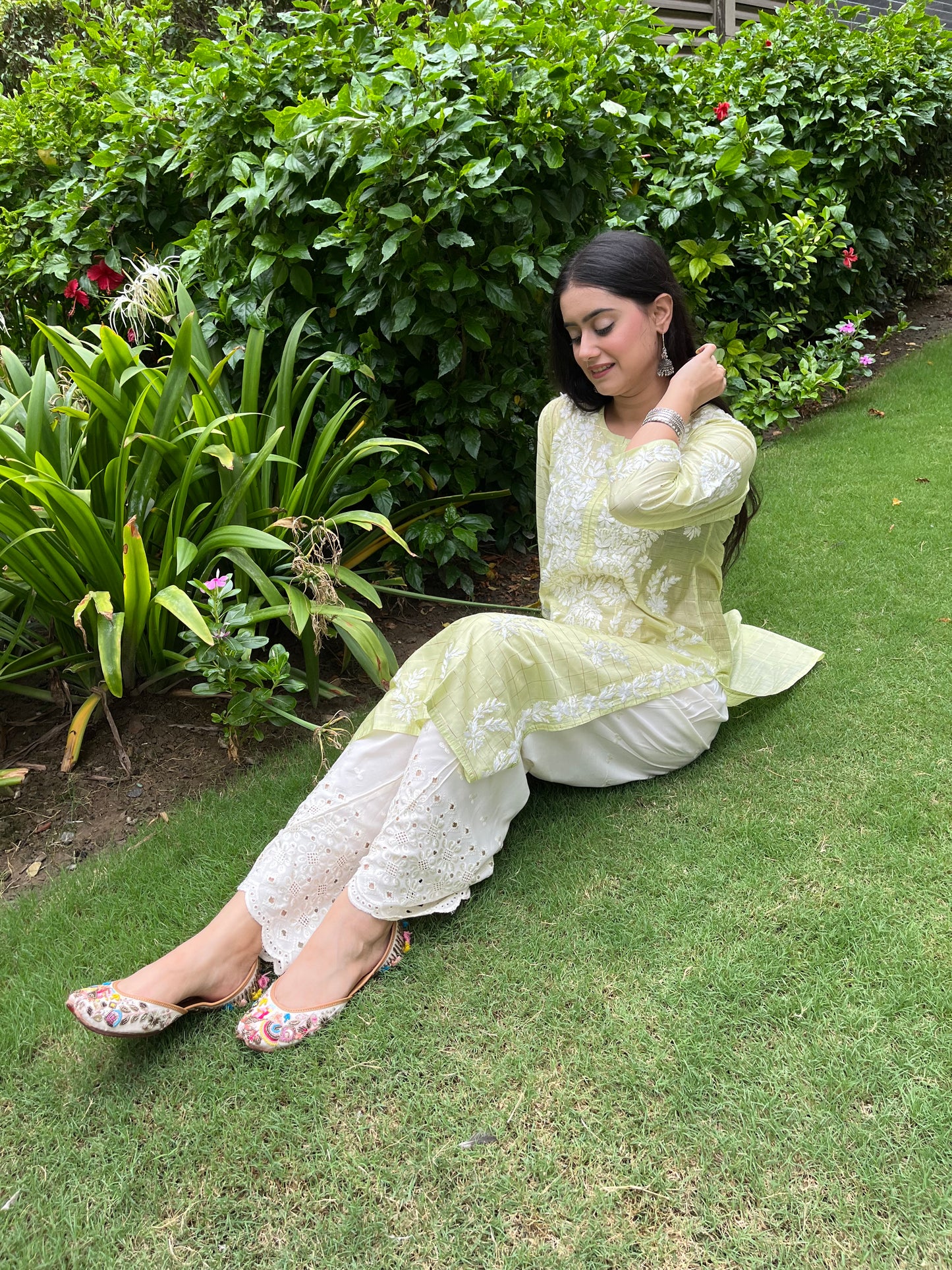 Aafiya chanderi silk kurta