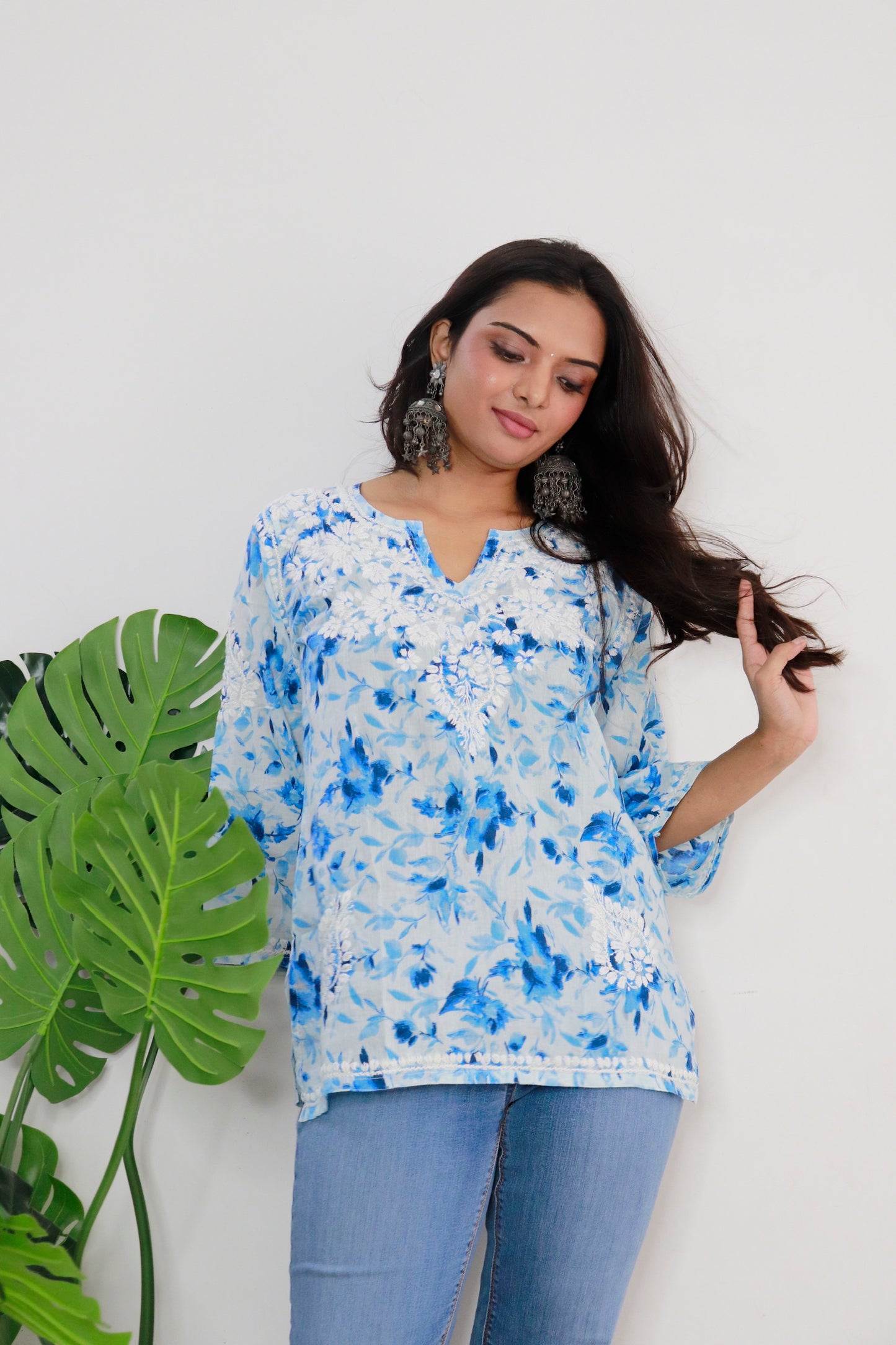 Aswi mulmul short kurti