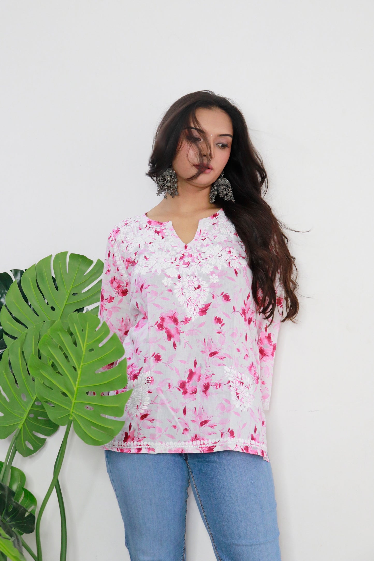 Aswi short mulmul kurti