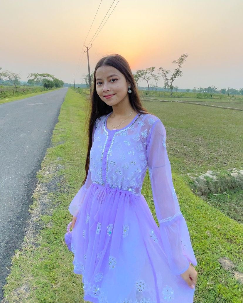 Aliza short mirror kurti