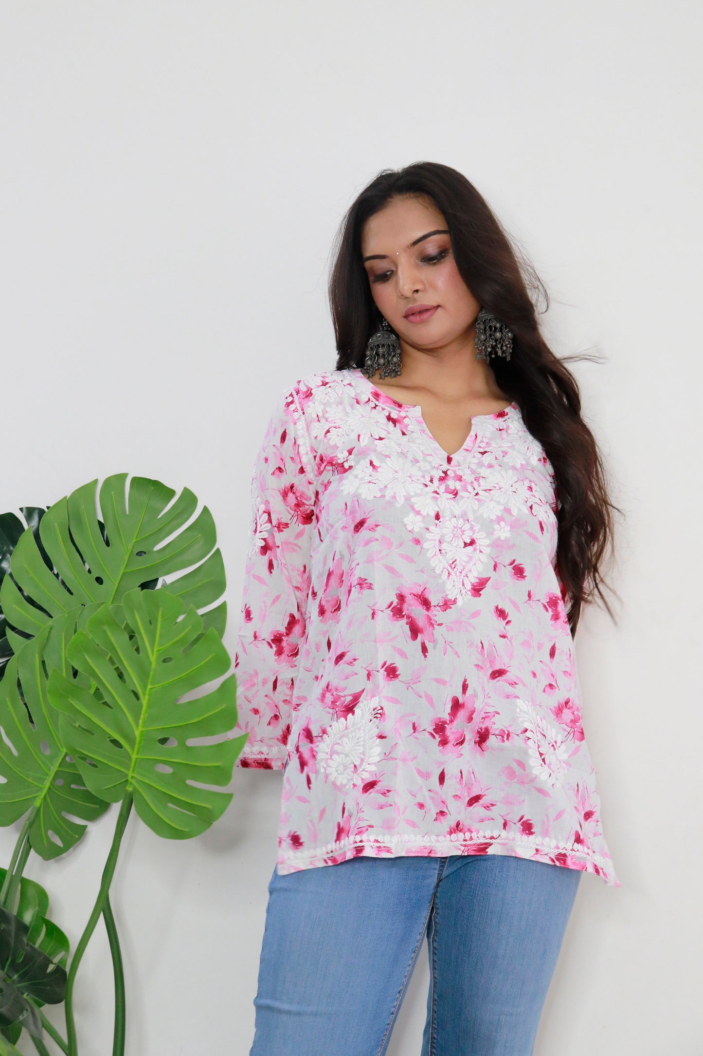 Aswi short mulmul kurti