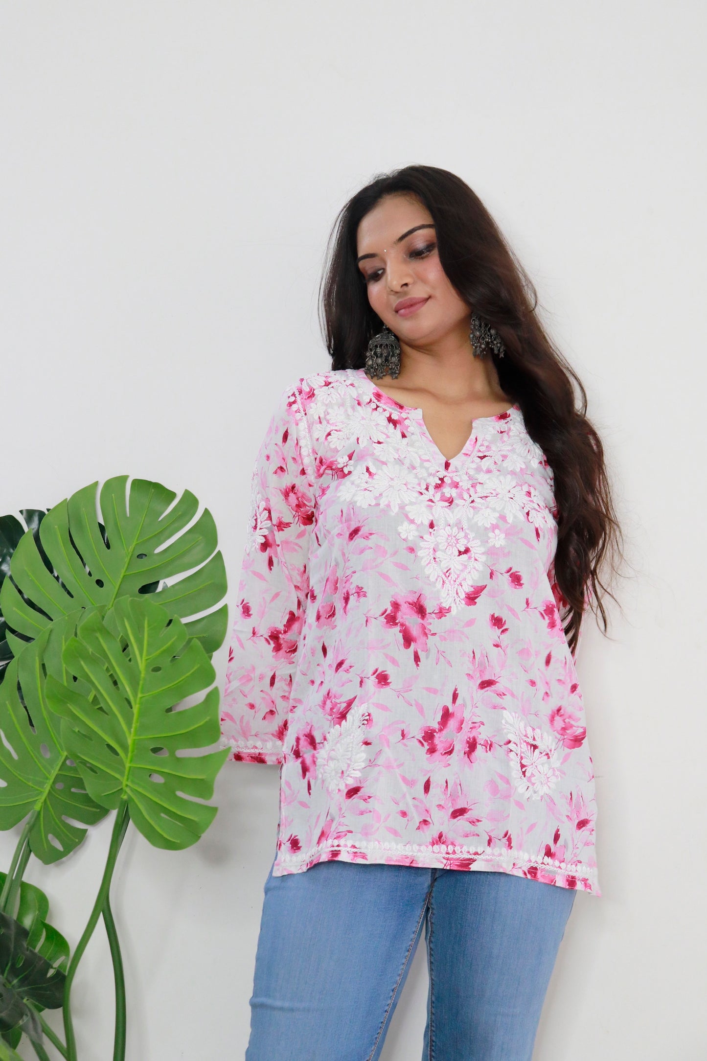Aswi short mulmul kurti