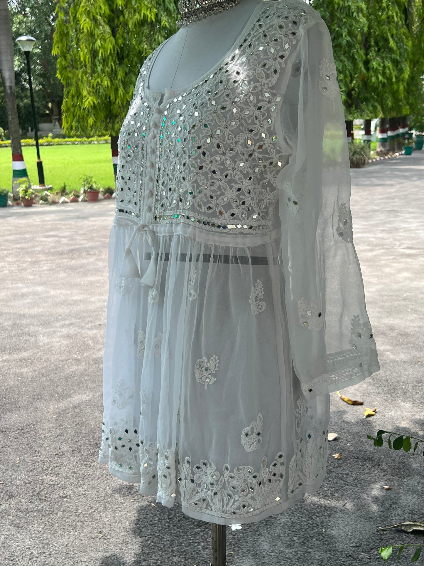 Aliza short mirror kurti