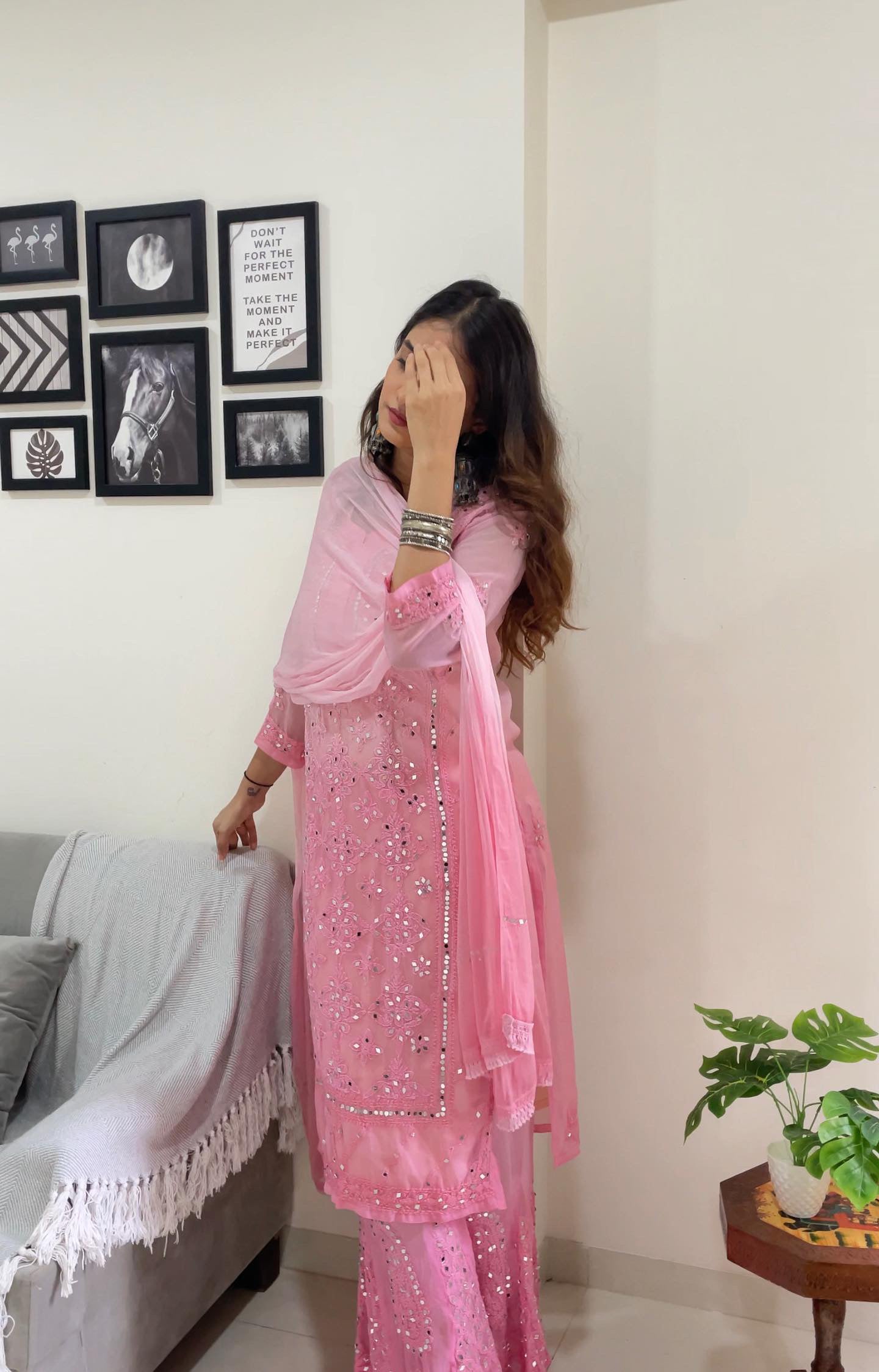 Nitara mirror suit set