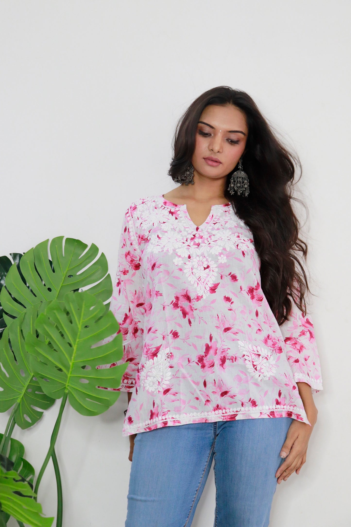 Aswi short mulmul kurti