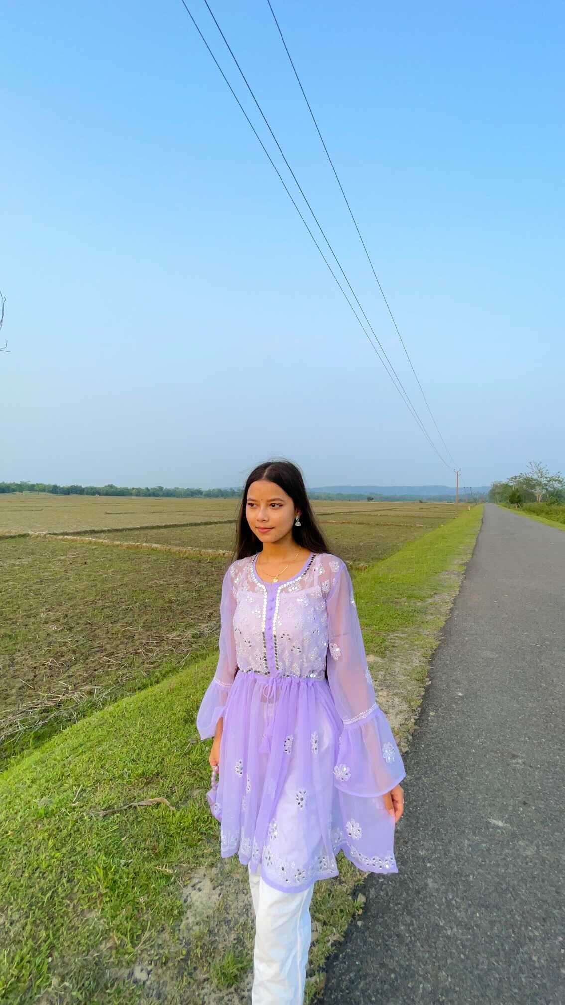 Aliza short mirror kurti