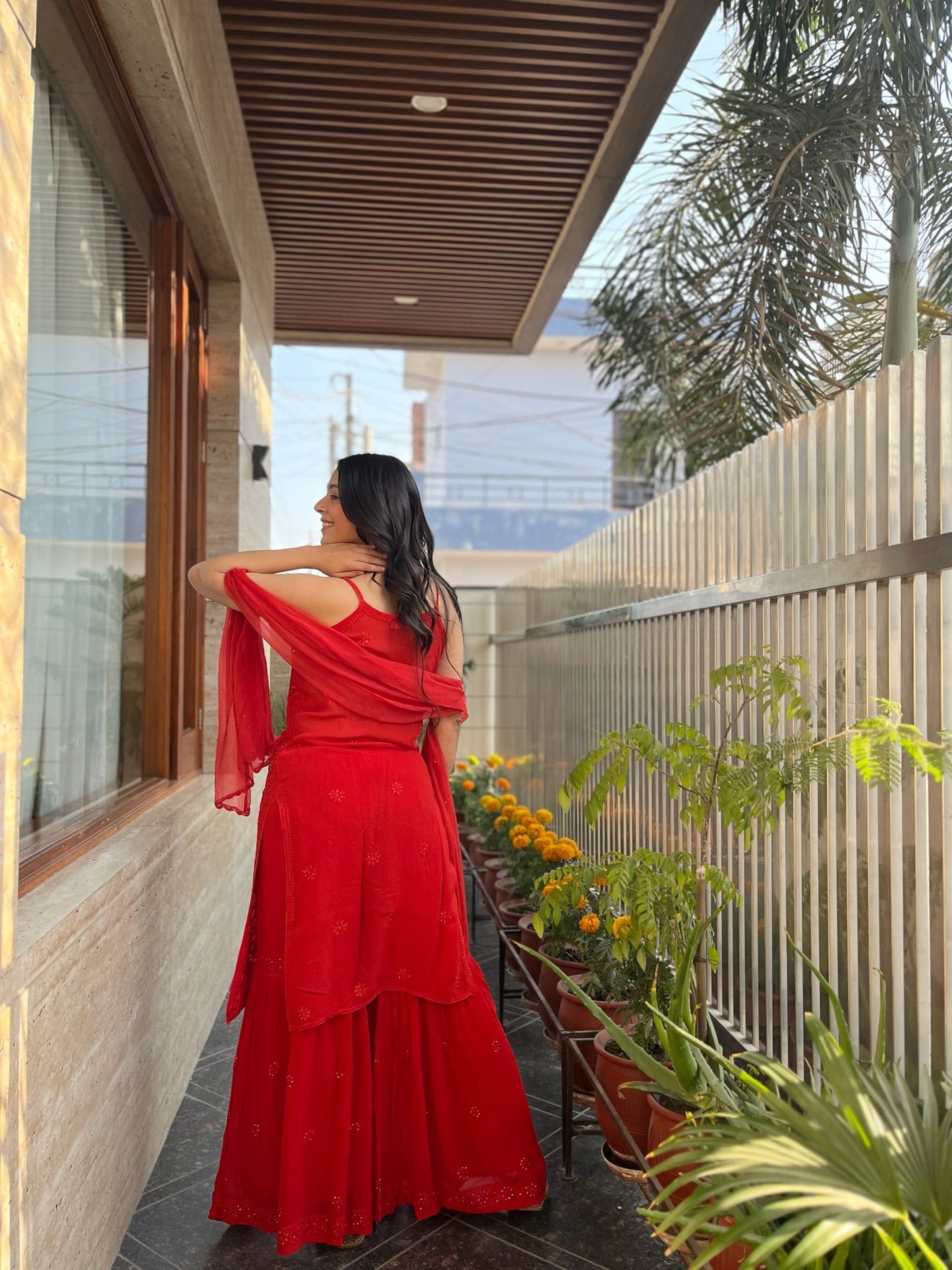 Farah premium sharara set