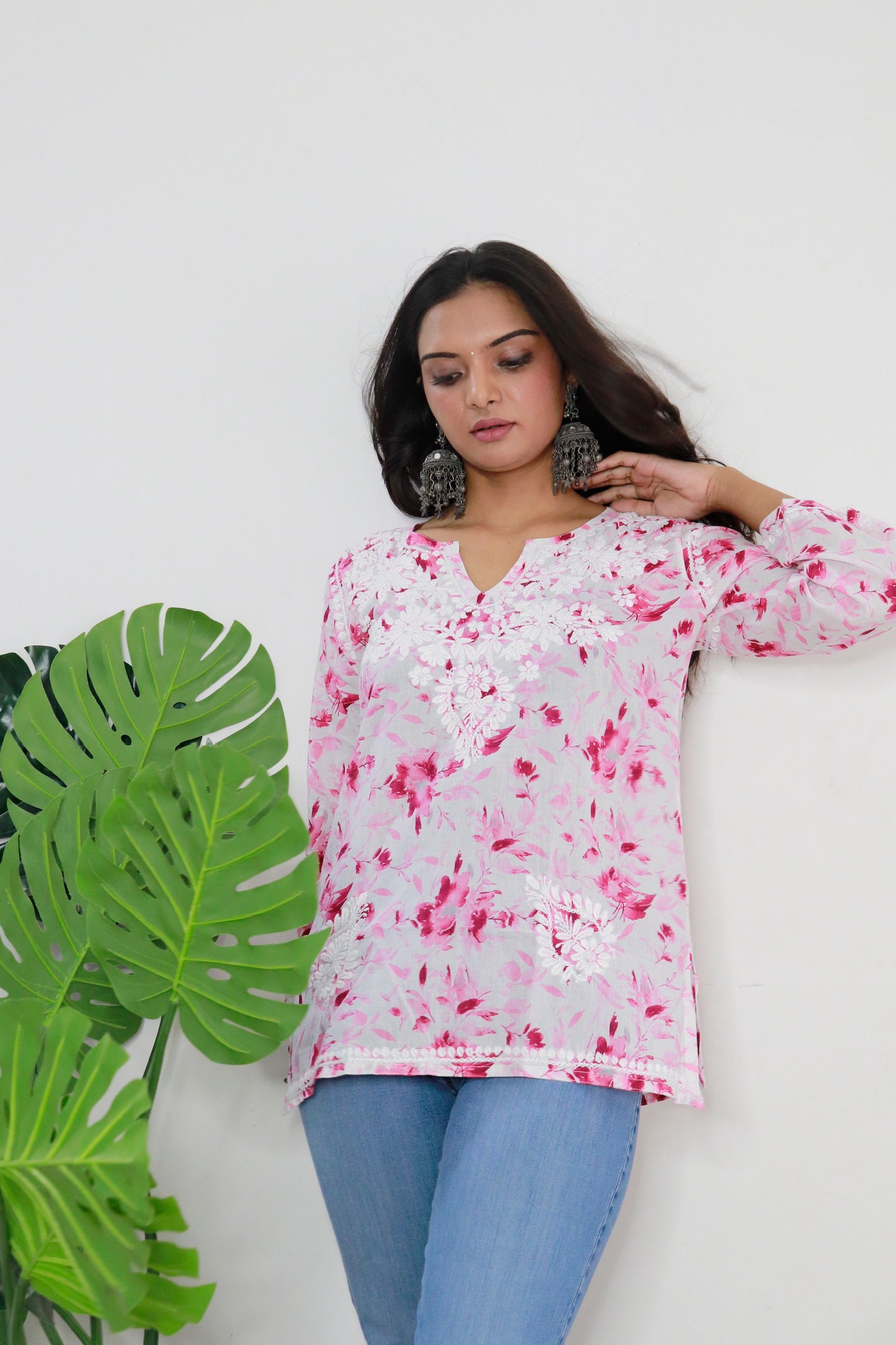 Aswi short mulmul kurti