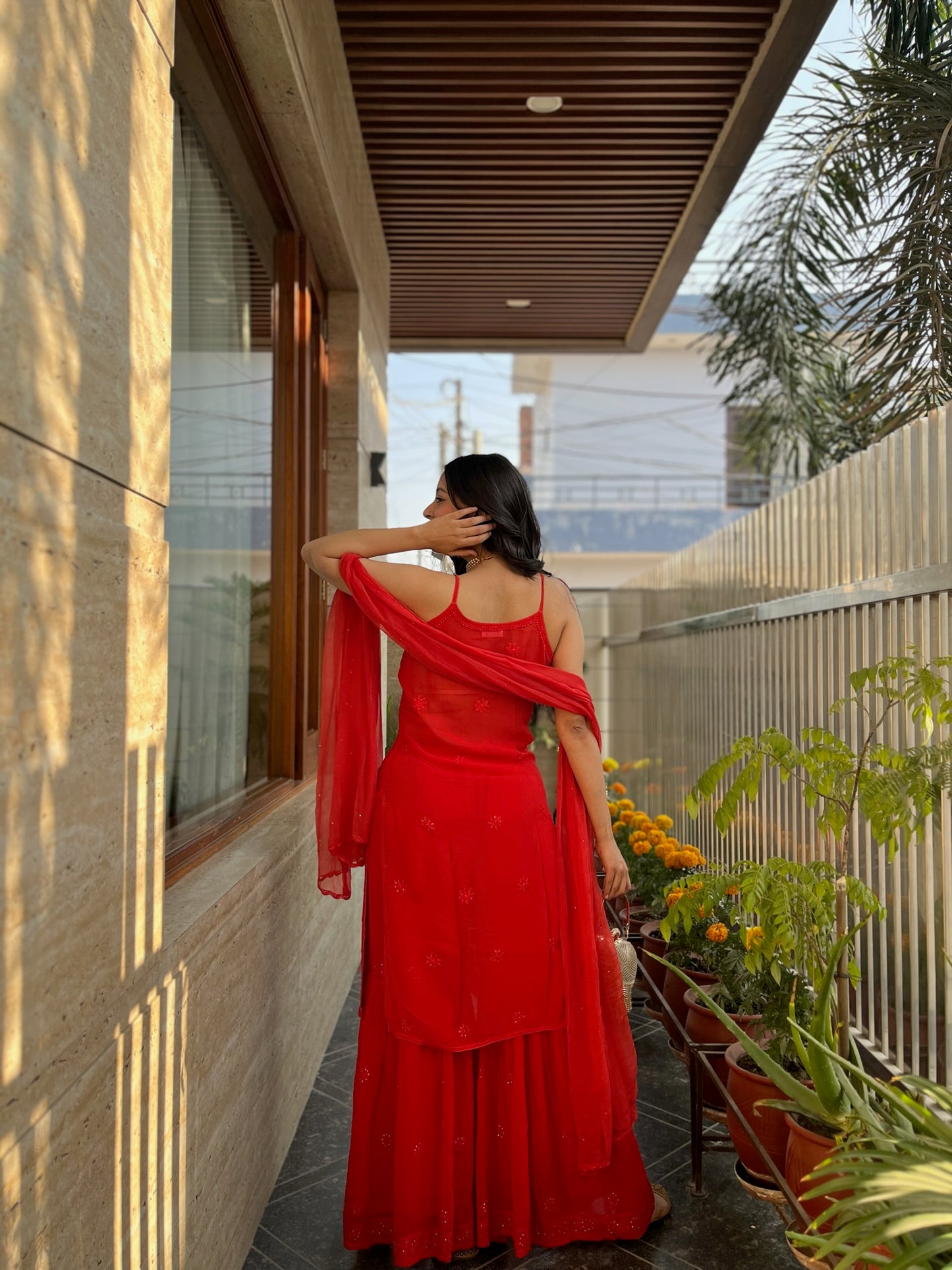 Farah premium sharara set