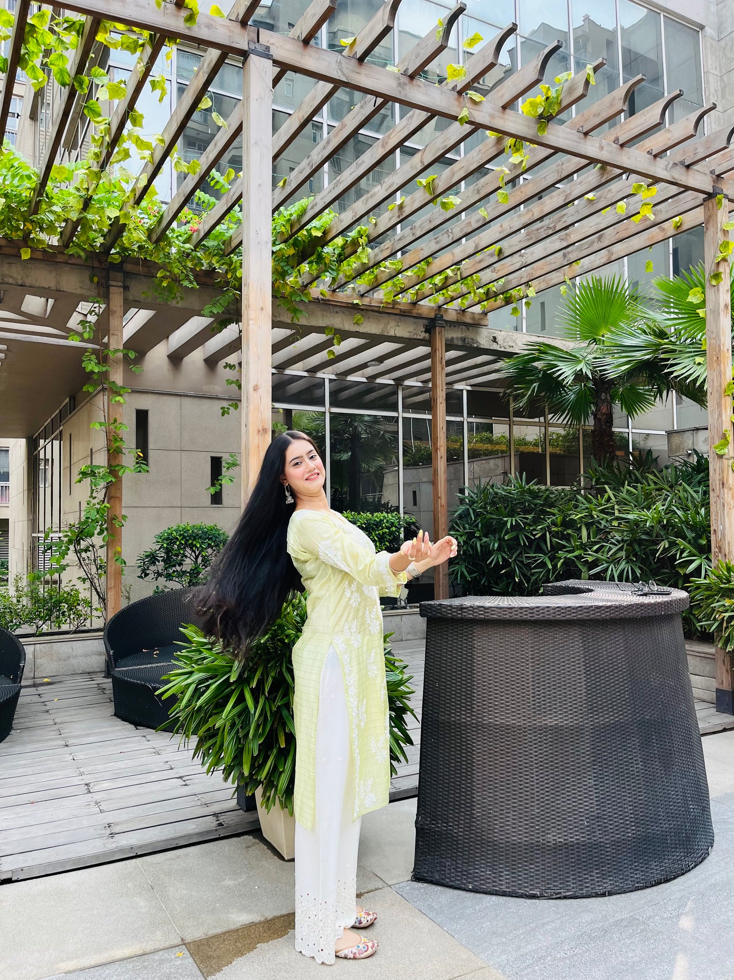 Aafiya chanderi silk kurta