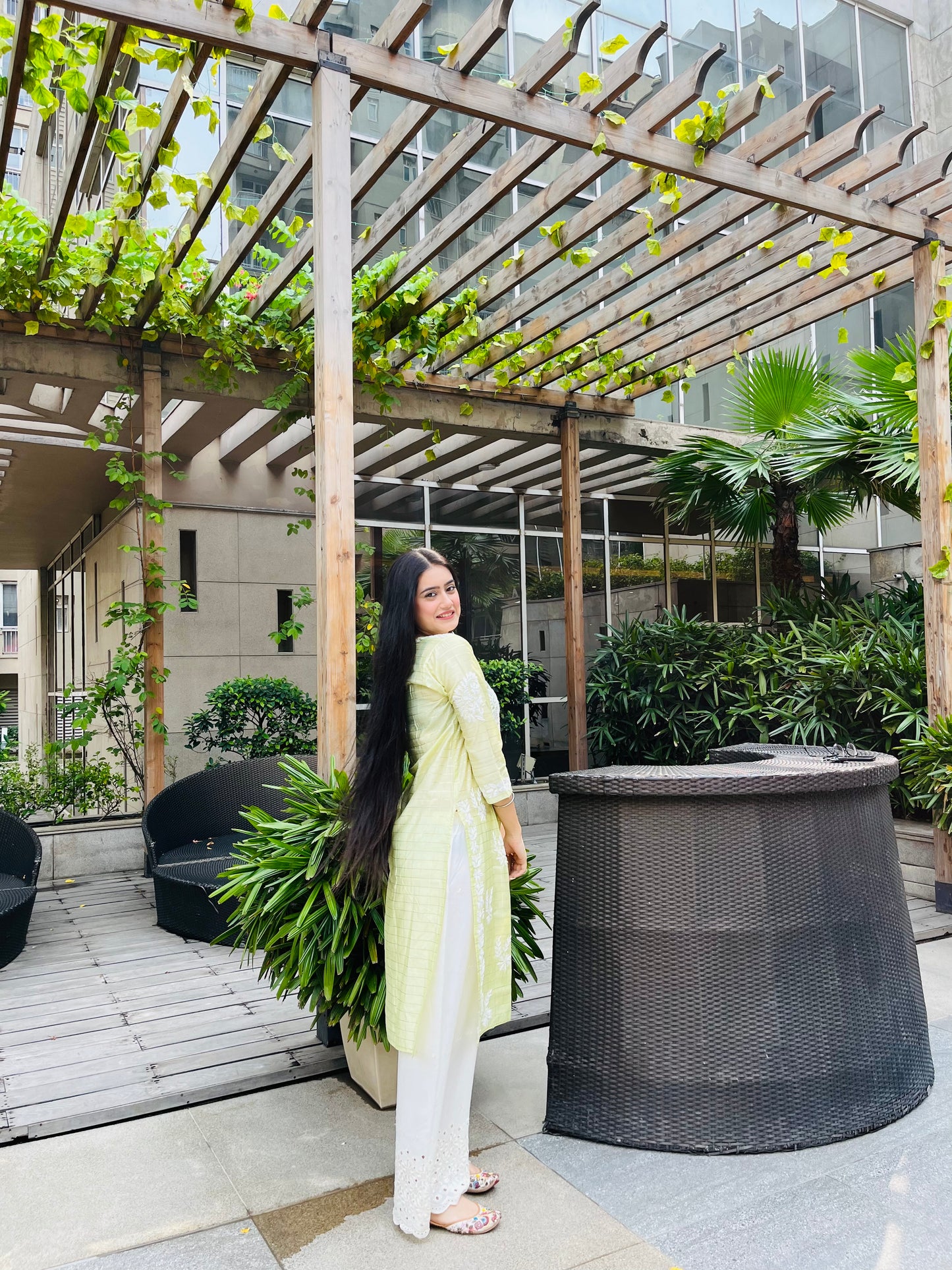 Aafiya chanderi silk kurta