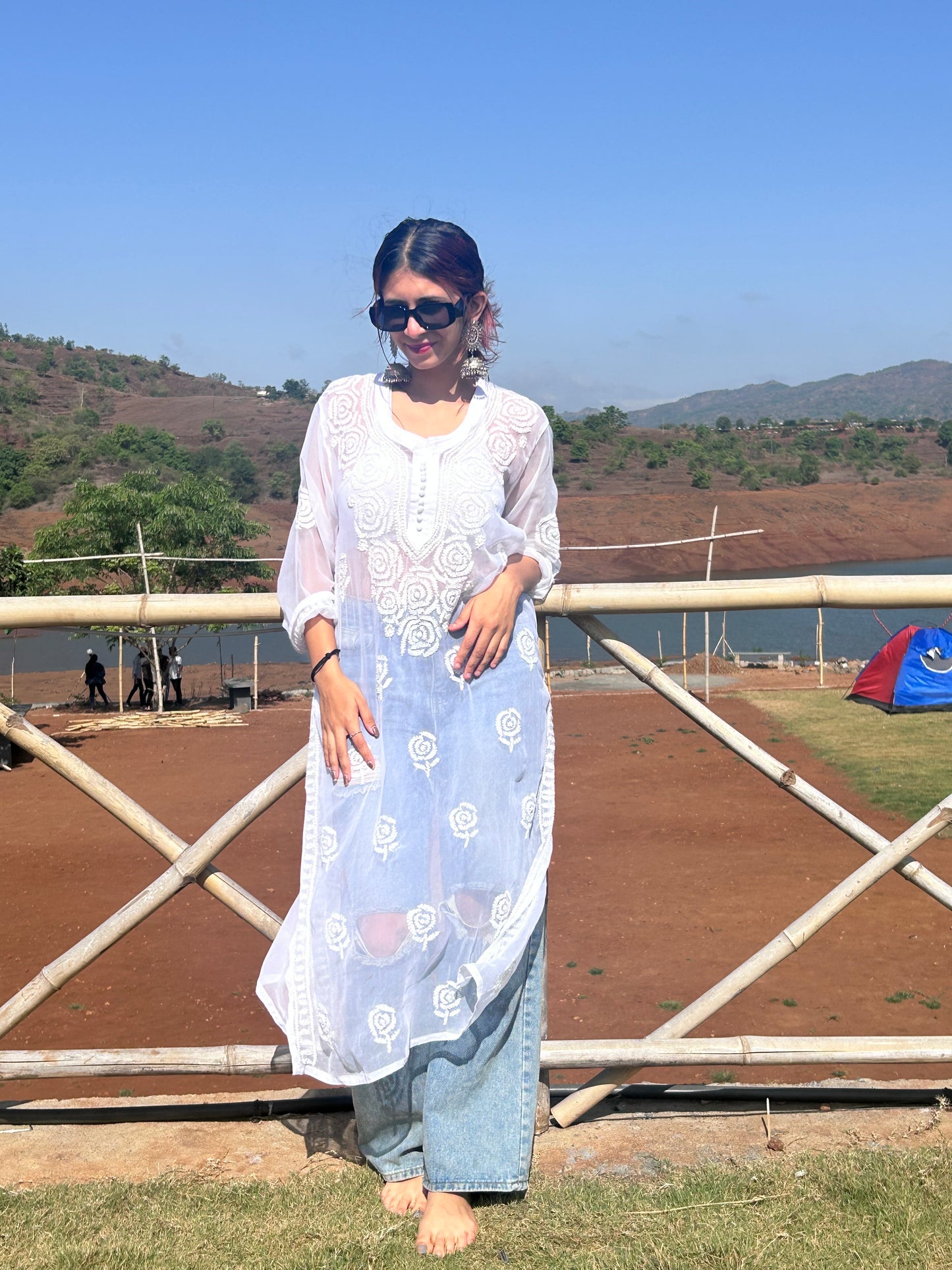 Rosa Georgette kurta