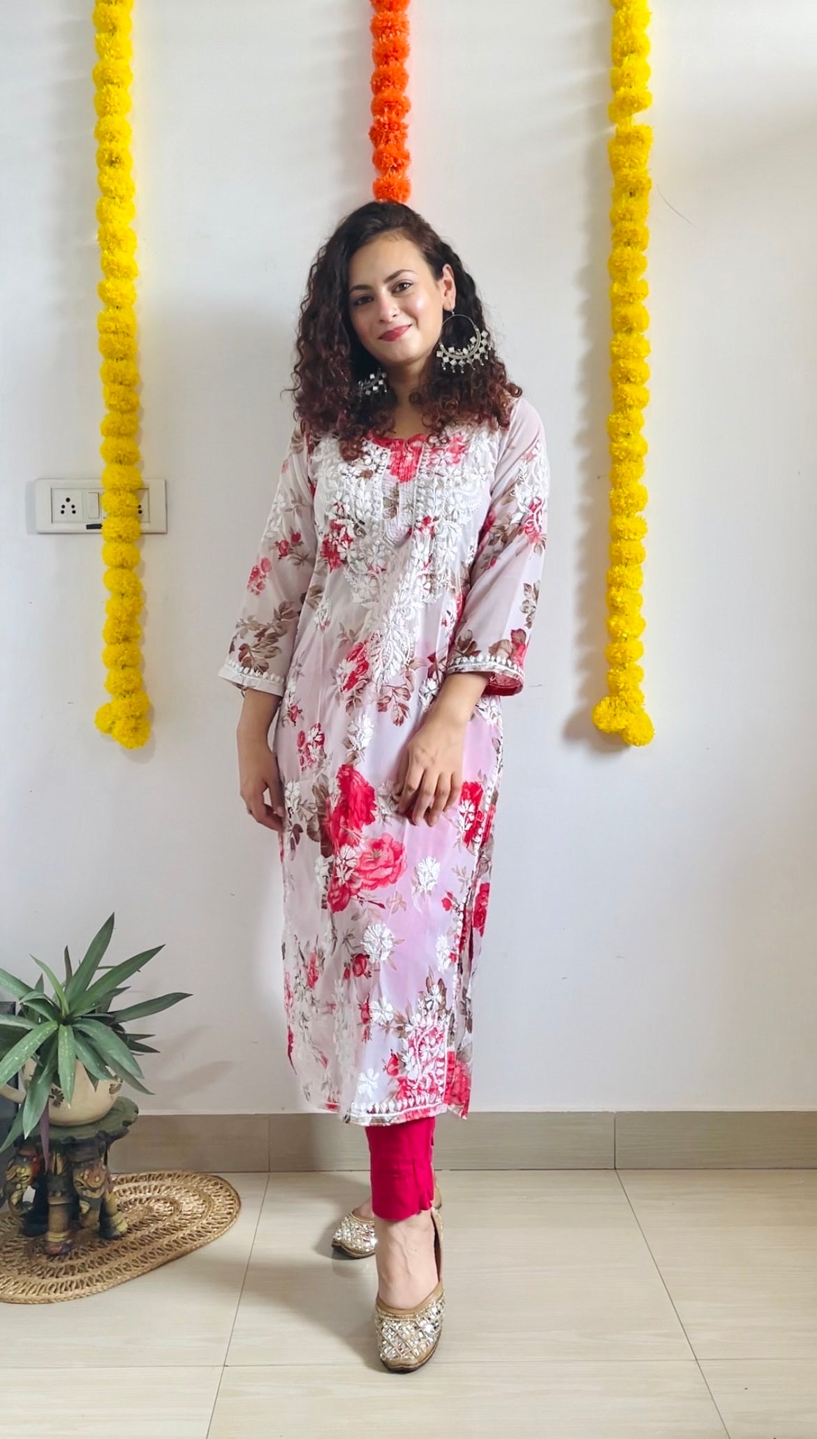 Jasmine Floral kurta