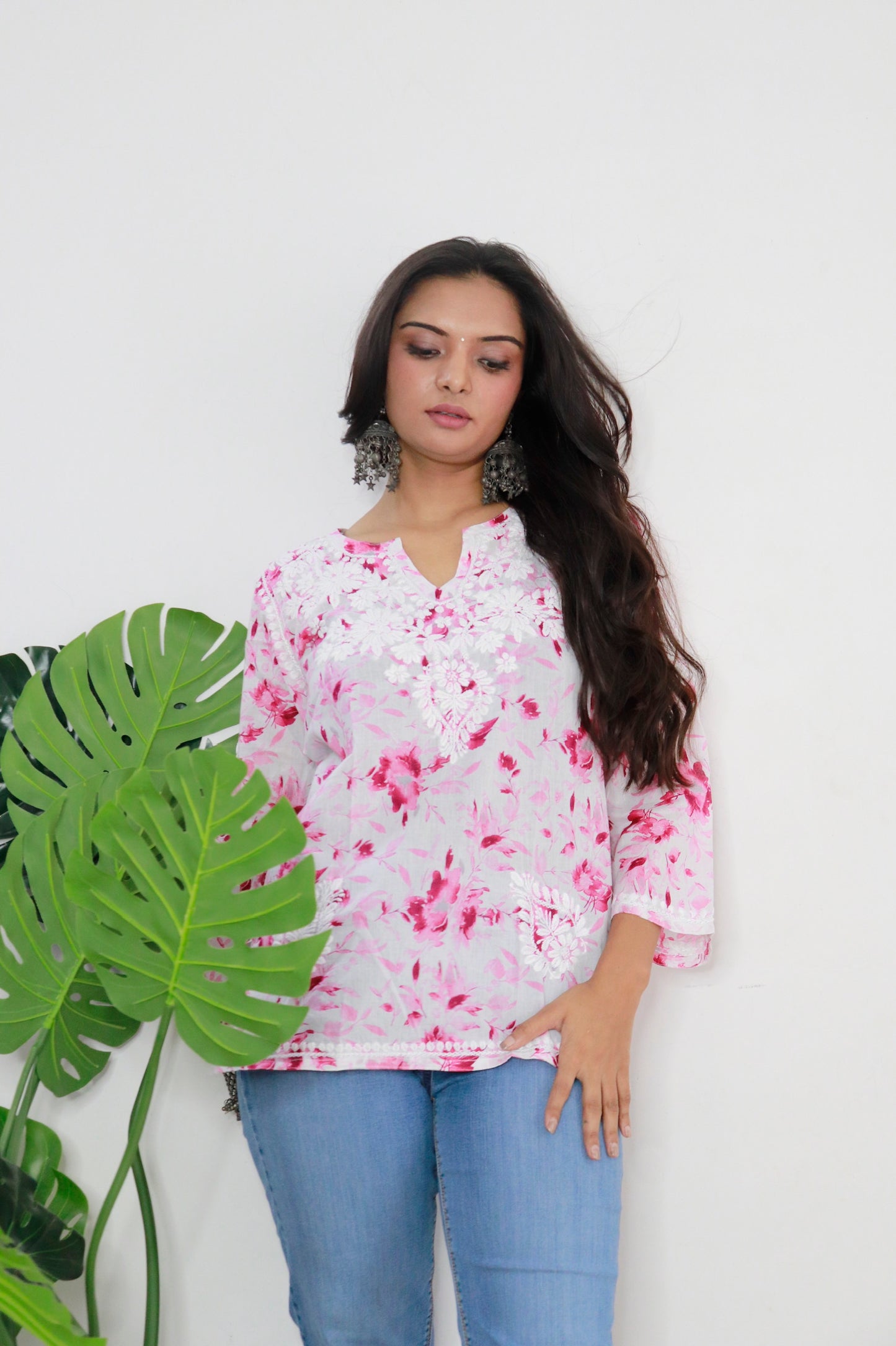 Aswi short mulmul kurti