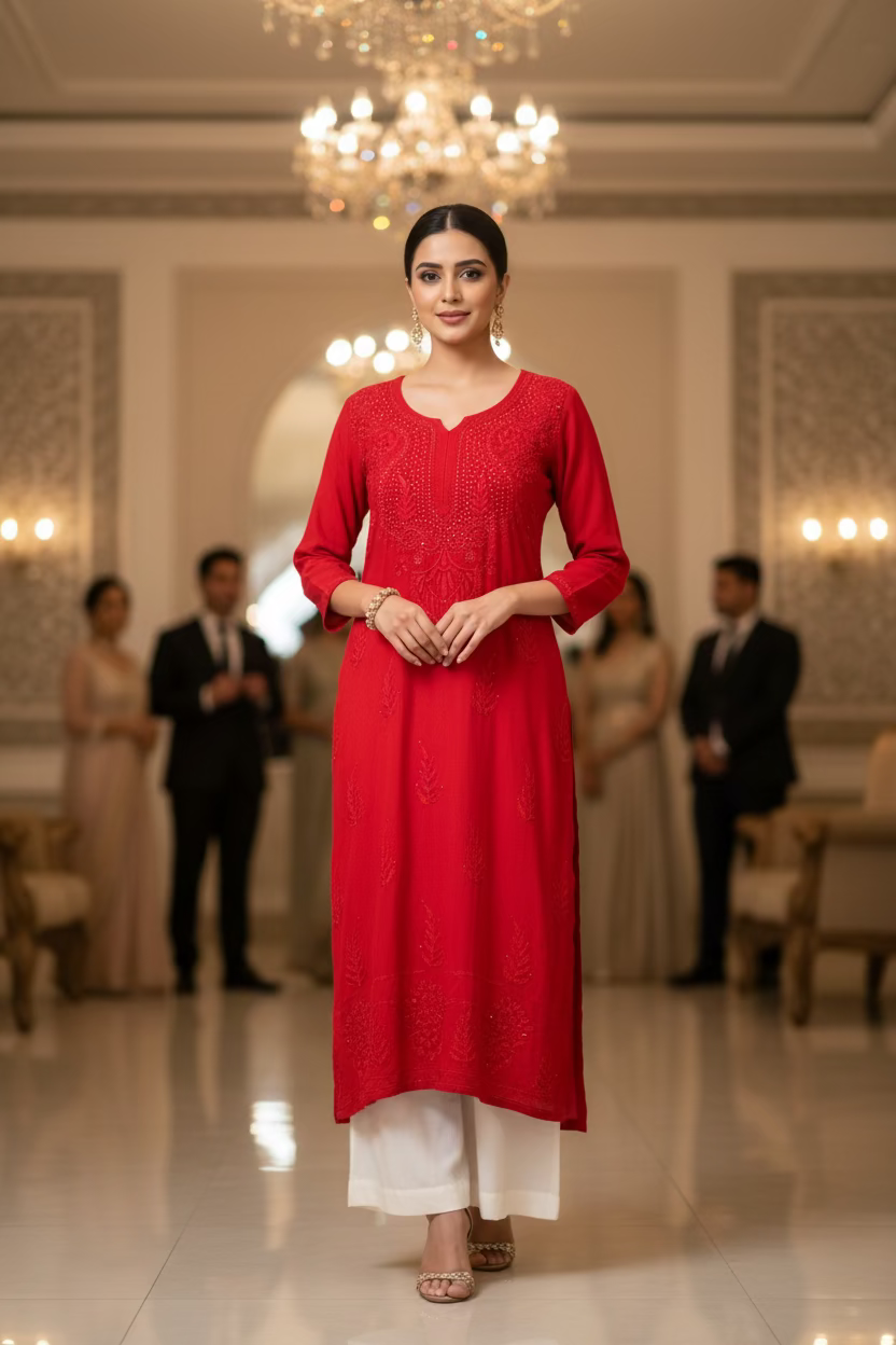 Prakriti Rayon Mukaish Kurti