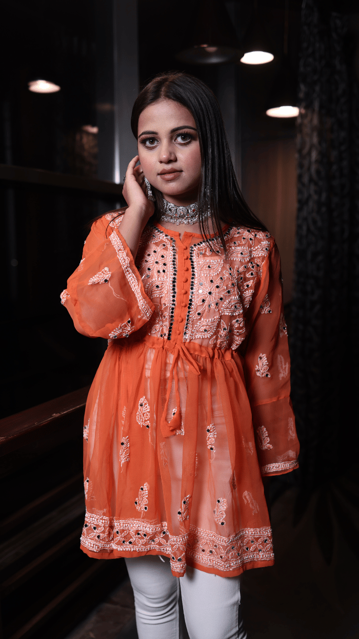 Aliza short mirror kurti