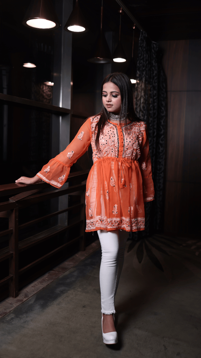 Aliza short mirror kurti
