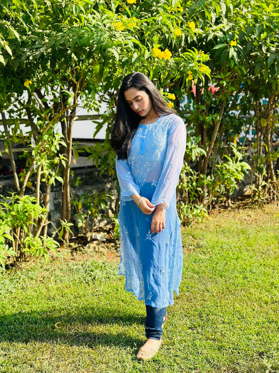 Amaira Georgette kurti