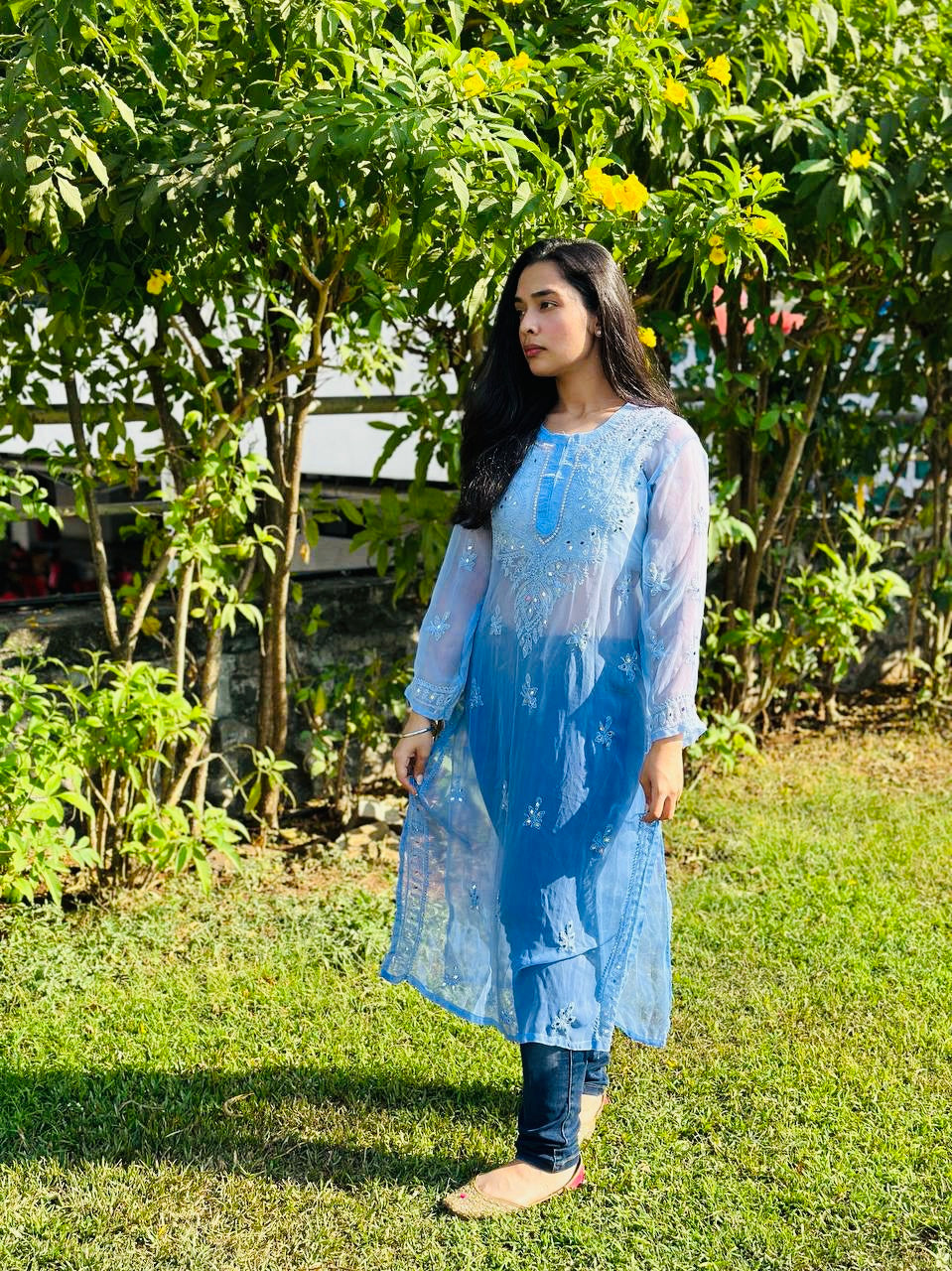 Amaira Georgette kurti