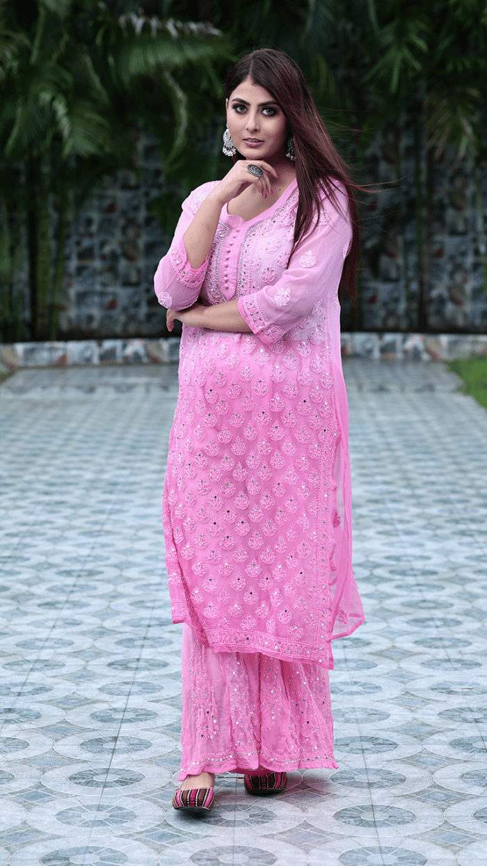 Alekya mirror set with dupatta