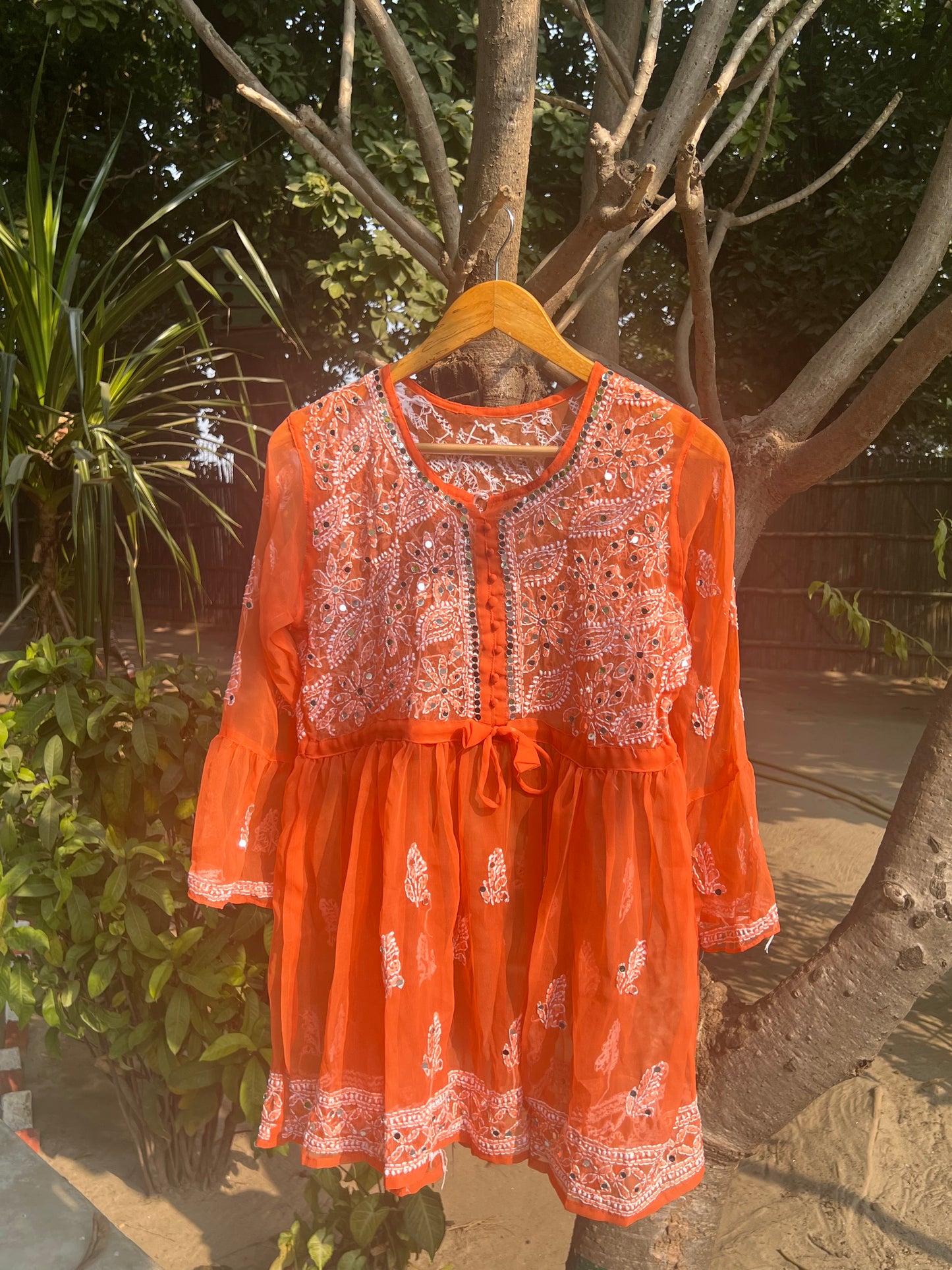 Aliza short mirror kurti