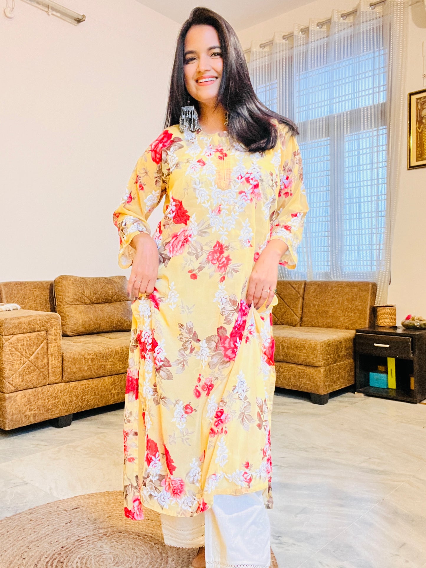 Jasmine Floral kurta