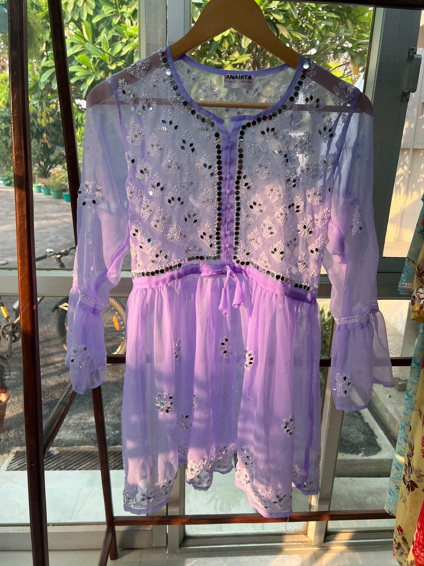 Aliza short mirror kurti