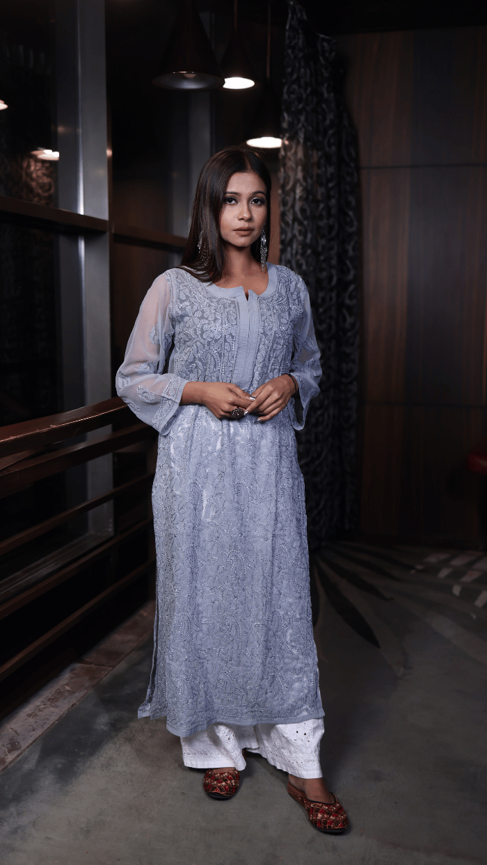 Sanya Resham jaal kurta