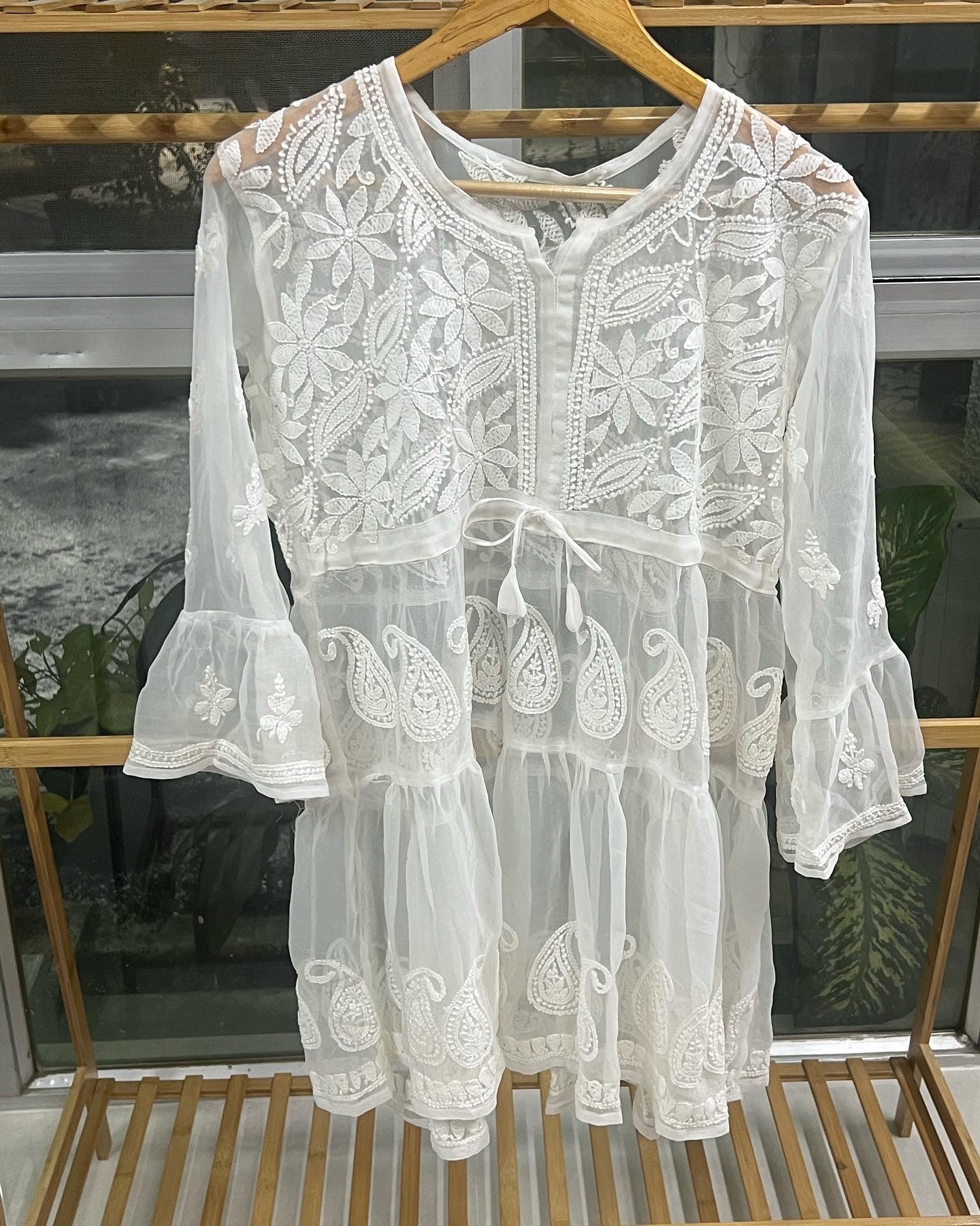 Gul Chikankari Short Kurta