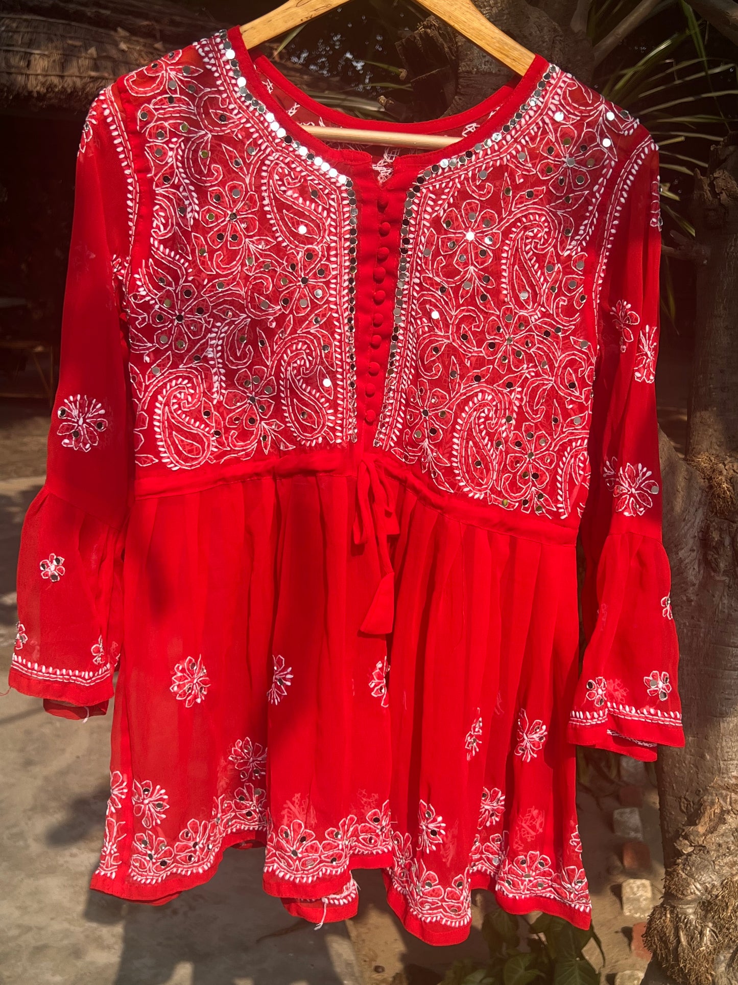 Aliza short mirror kurti