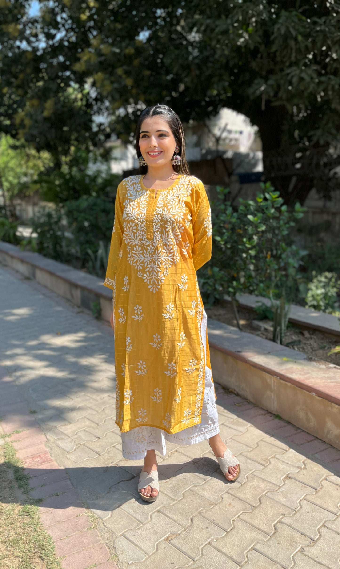 Aafiya chanderi silk kurta