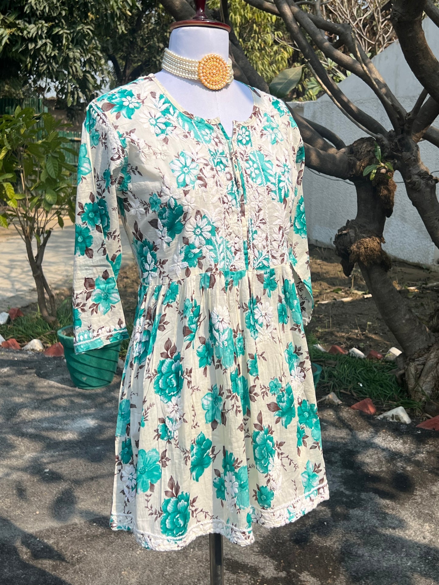 Heena short mulmul kurta