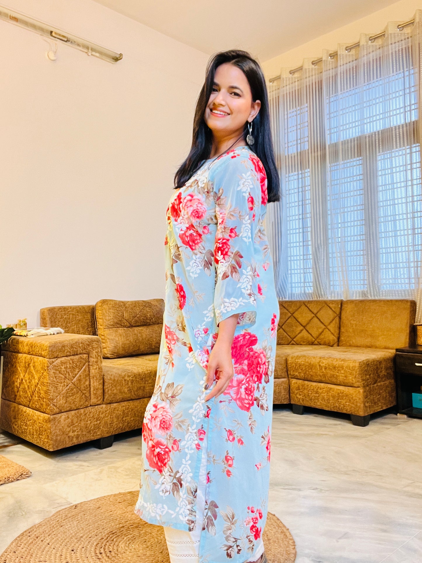 Jasmine Floral kurta