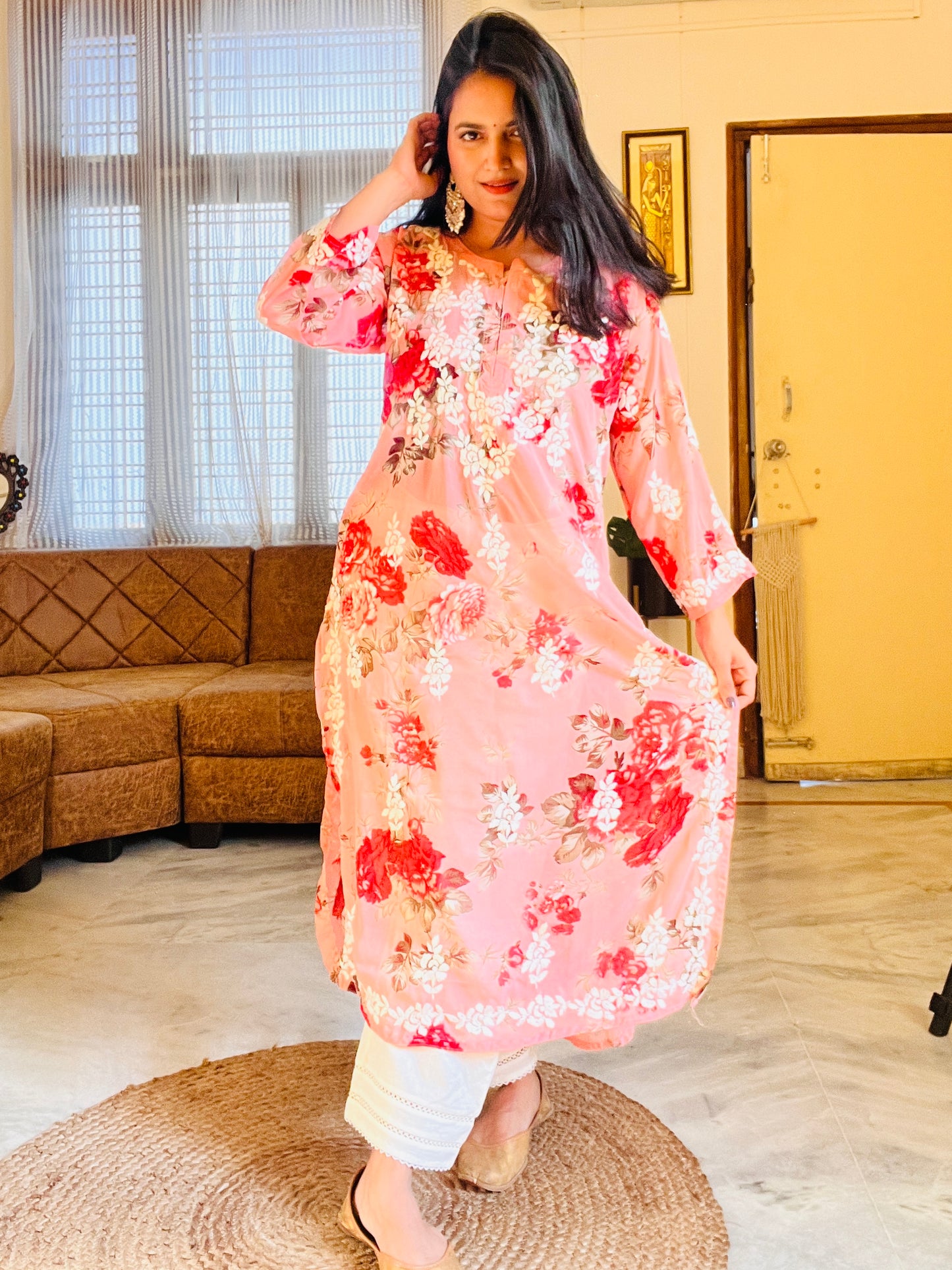 Jasmine Floral kurta