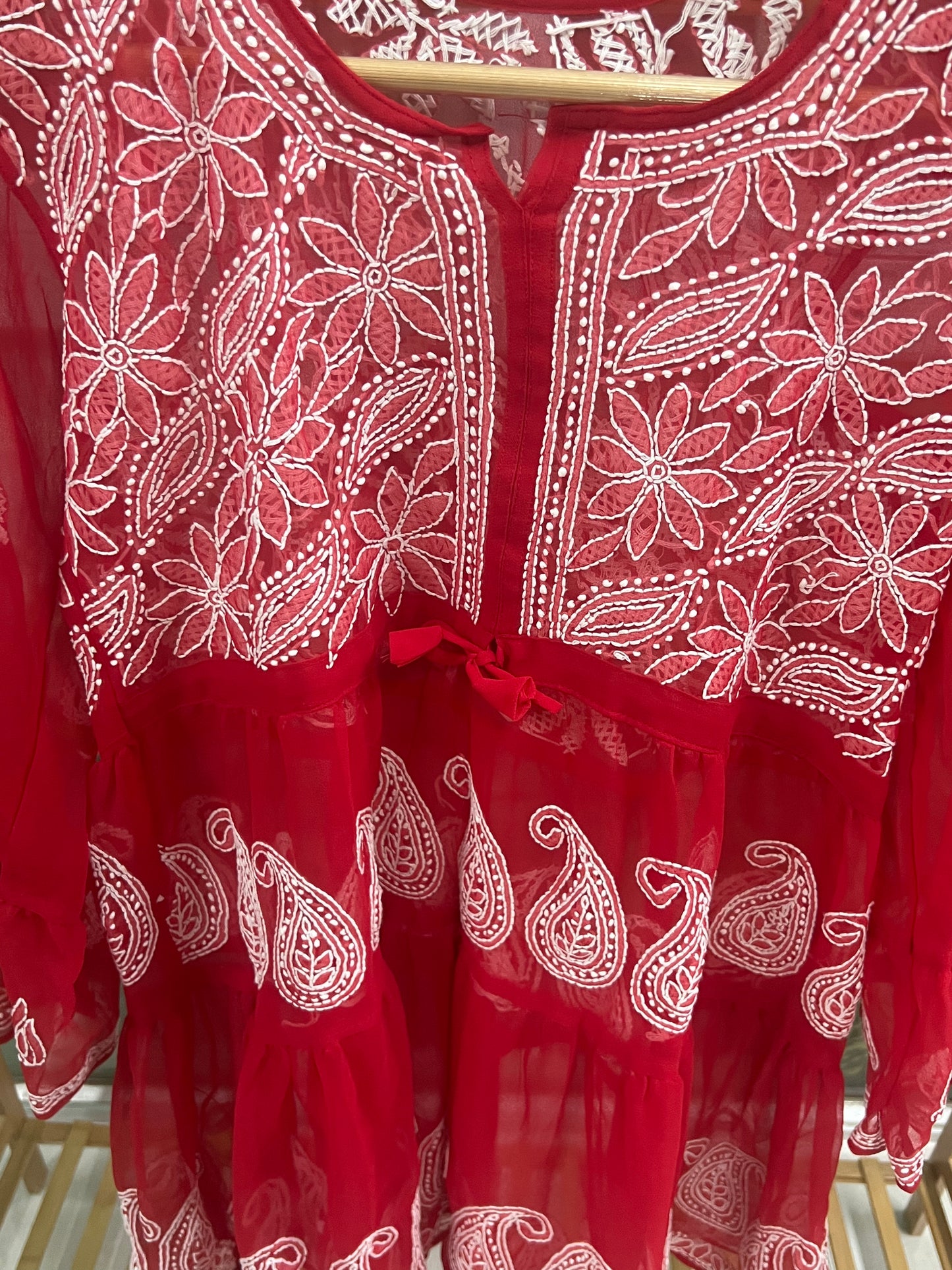 Gul Chikankari Short Kurta