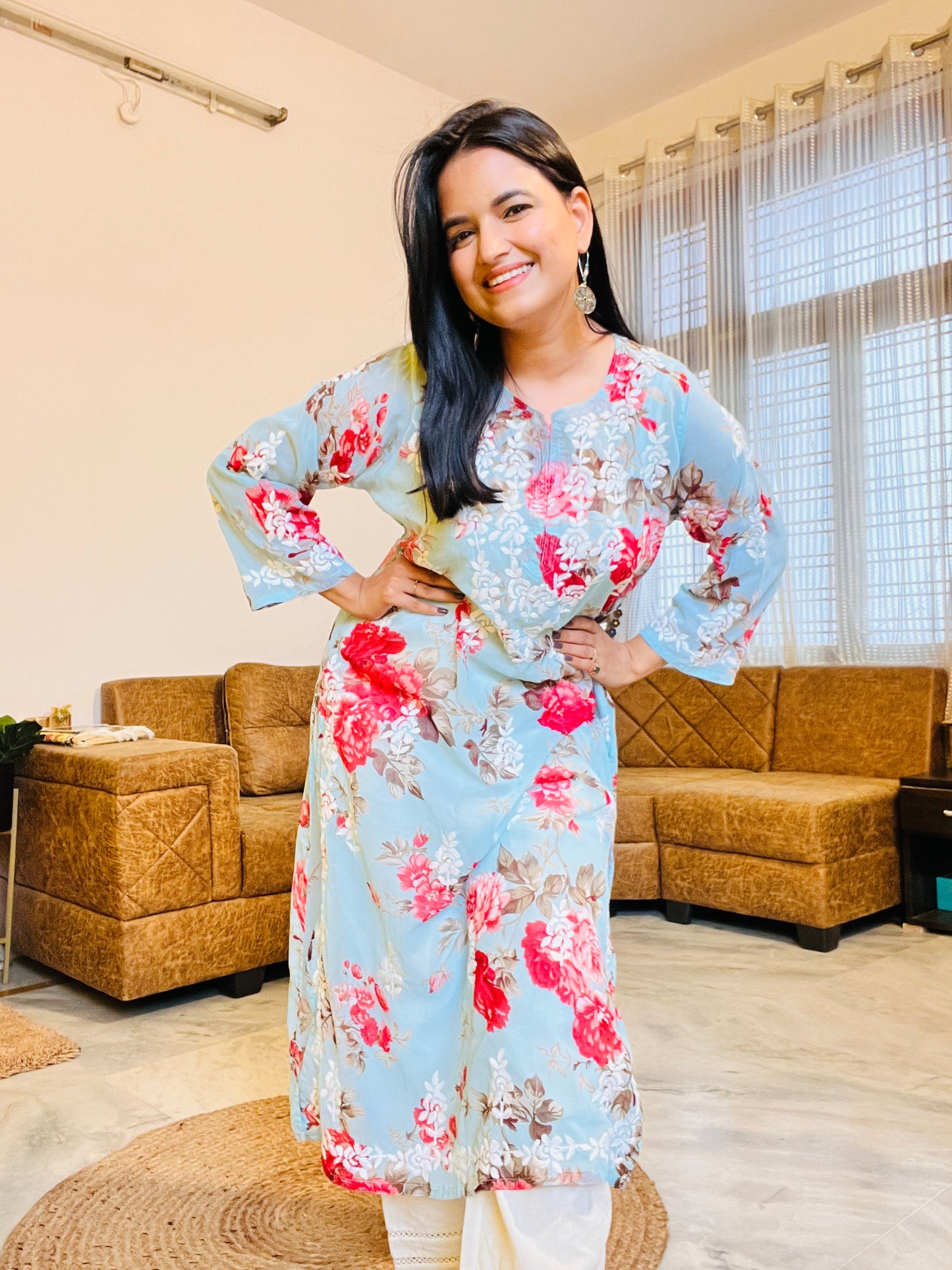 Jasmine Floral kurta
