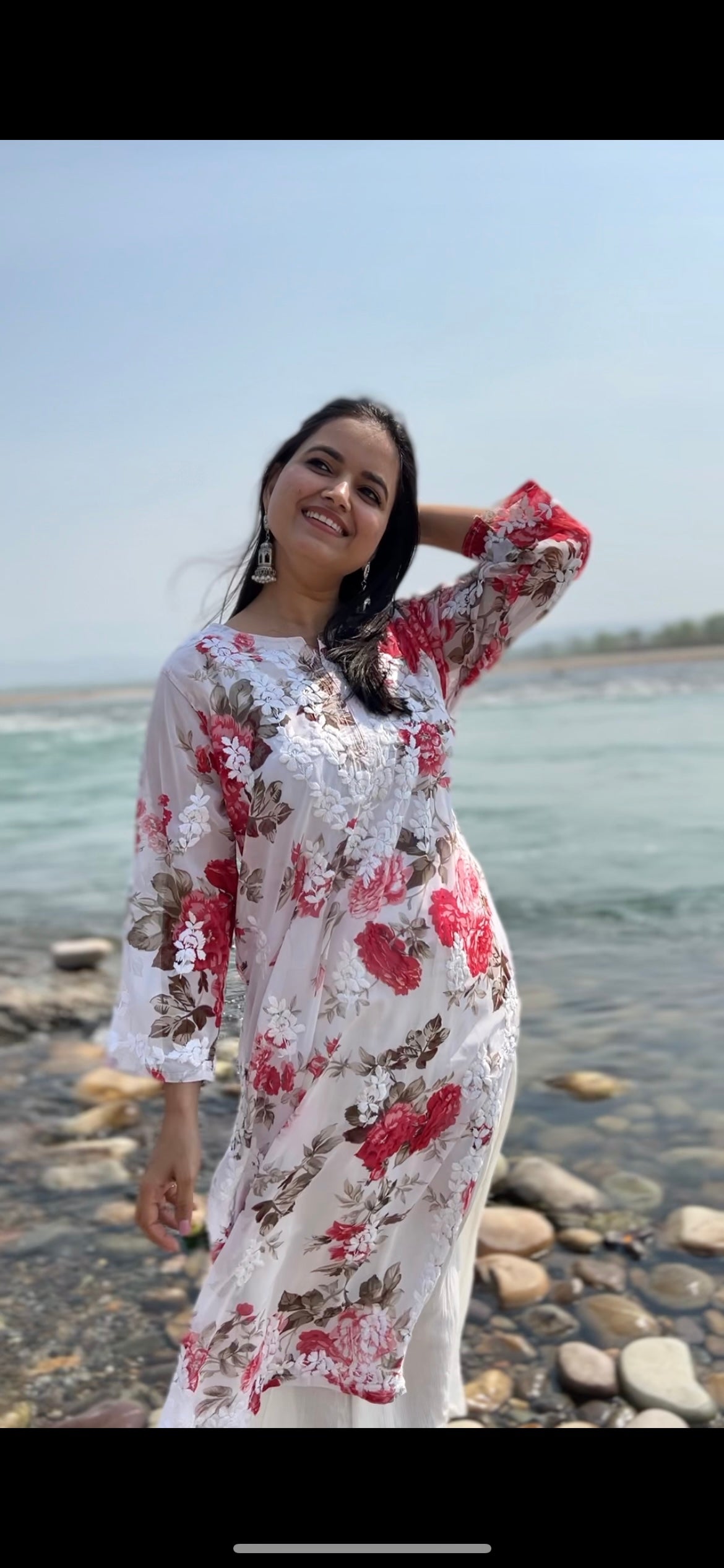Jasmine Floral kurta