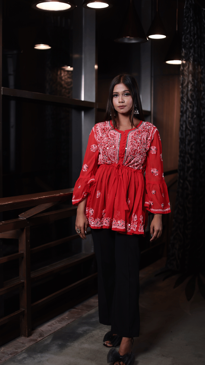 Aliza short mirror kurti