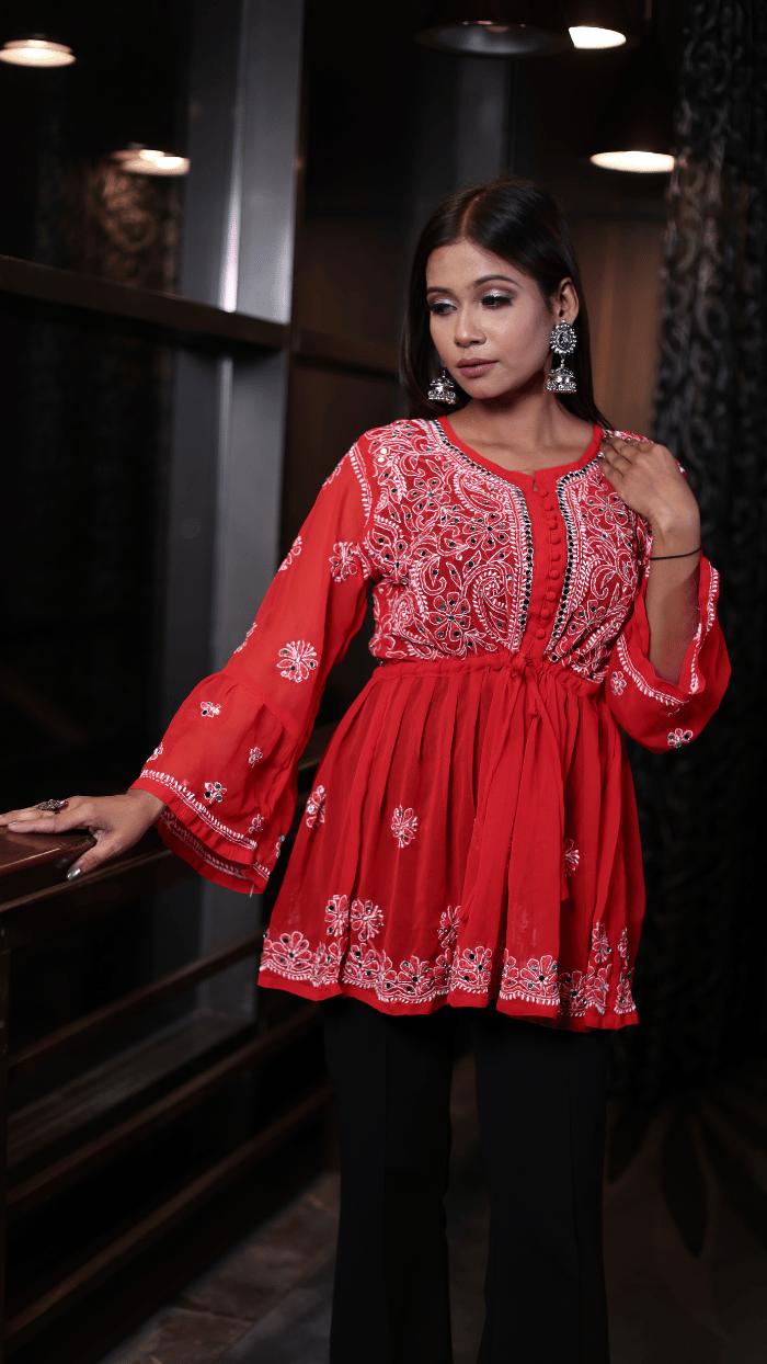 Aliza short mirror kurti