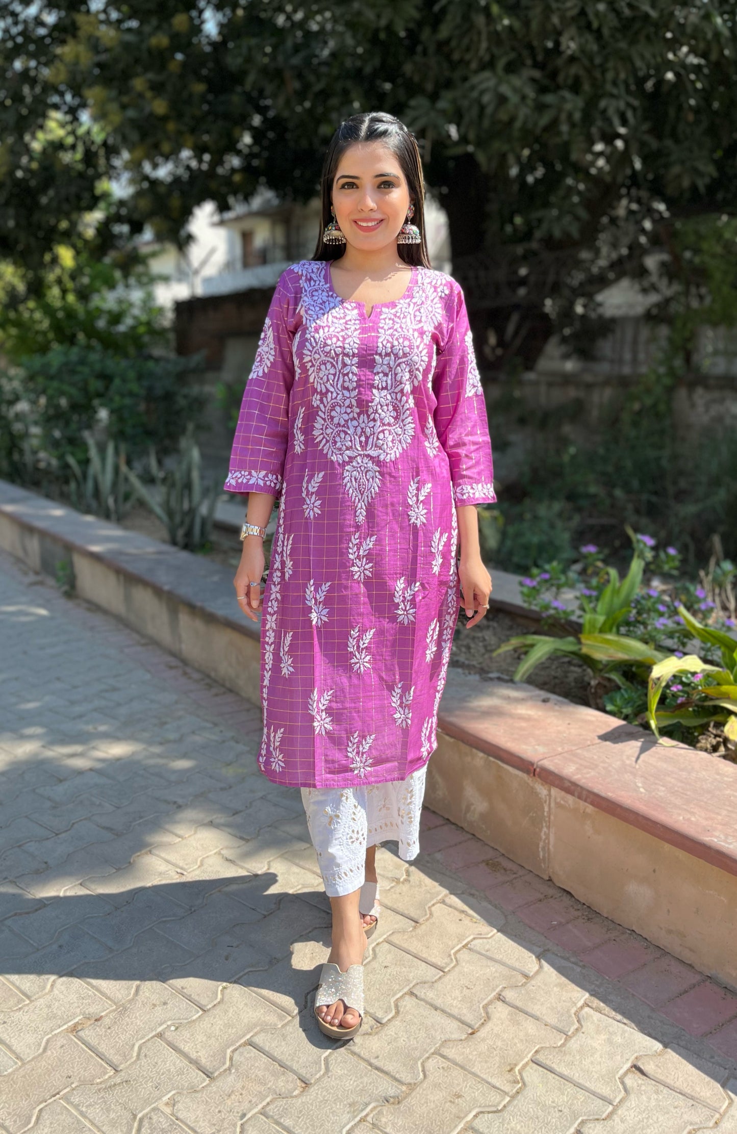 Aafiya chanderi silk kurta