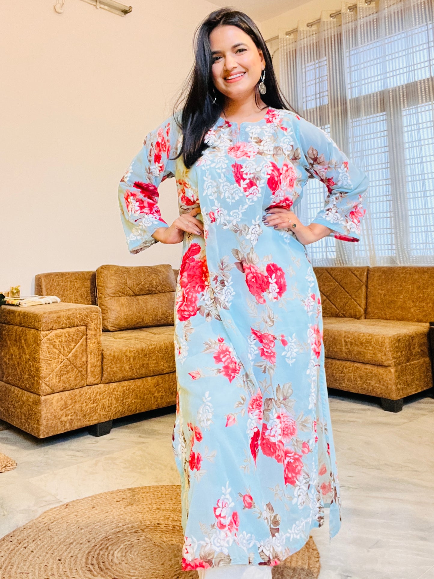 Jasmine Floral kurta