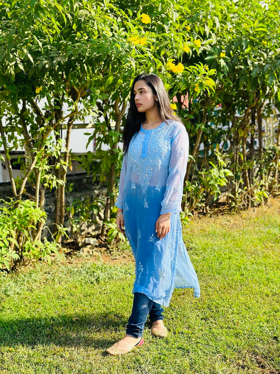 Amaira Georgette kurti