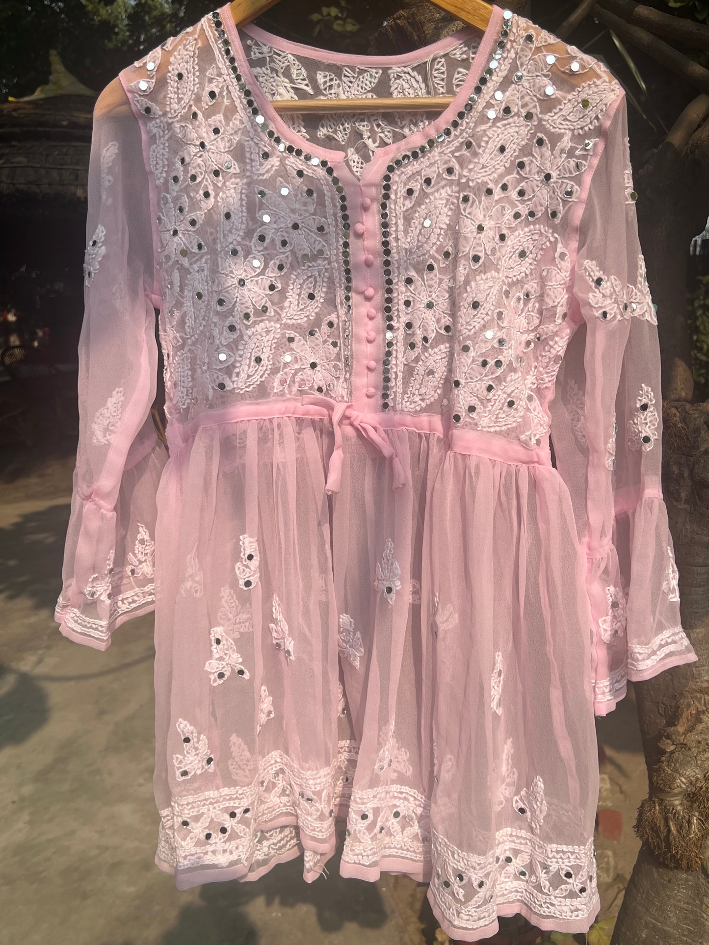 Aliza short mirror kurti