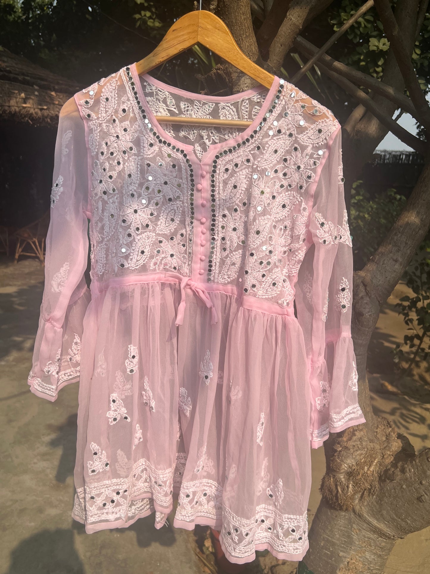 Aliza short mirror kurti