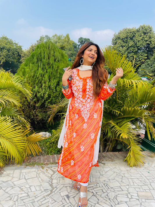 Jaipuri Kota lehariya kurti