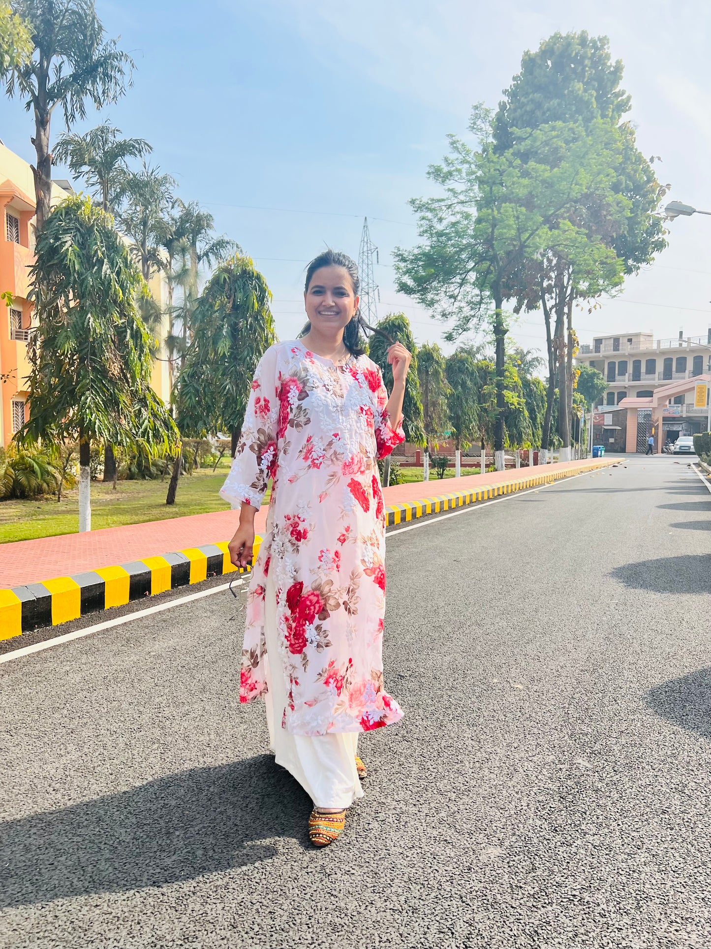 Jasmine Floral kurta