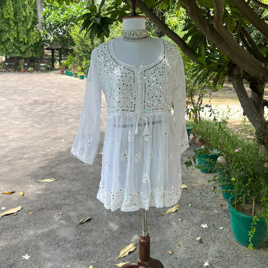 Aliza short mirror kurti